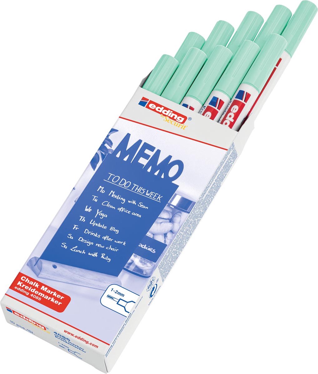 Krijtstift edding 4085 rond 1-2mm pastel groen | 10 stuks